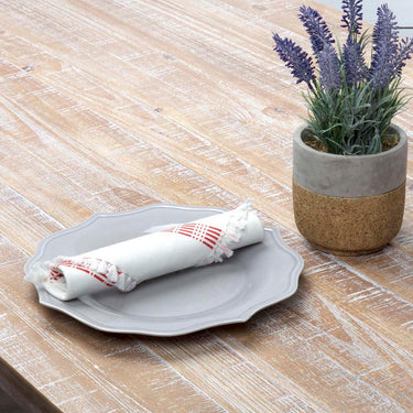 Madeline Red Napkin Set of 6 18x18 VHC Brands - The Fox Decor